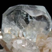 Aquamarine on Muscovite