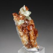gem GARNET var. HESSONITE, DIOPSIDE