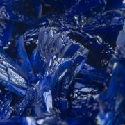 Azurite with Quartz