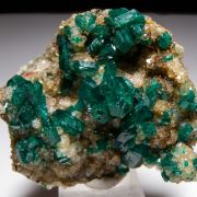 Dioptase on Quartz