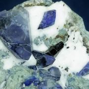 Benitoite with Neptunite