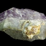 Quartz (var. Amethyst) on smoky Quartz