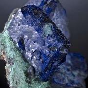 Azurite on Malachite