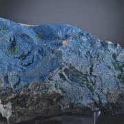 Cornetite - crystallized, with minor Malachite