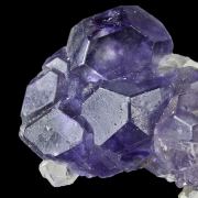 Fluorite With Quartz and Calcite