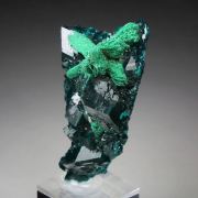 DIOPTASE, MALACHITE pseudomorph