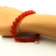 Carnelian from Uruguay Bracelet 8 mm Beads. 5A grade. Beads.
