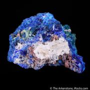 Caledonite with Diaboleite, Atacamite, Cerussite
