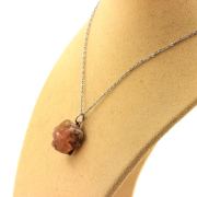 Raw Fluorite necklace. 17.19 ct.