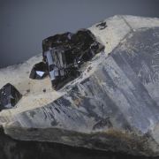 Cassiterite on Quartz 