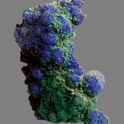 Azurite with Malachite