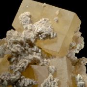 Benstonite on Fluorite