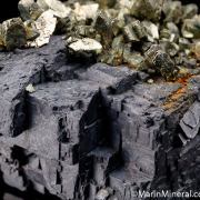 Marcasite on Galena