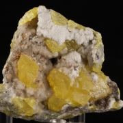 Sulphur on Aragonite