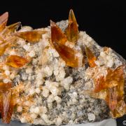 Calcite with Chabazite, Thompsonite