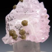 Eosphorite on Rose Quartz
