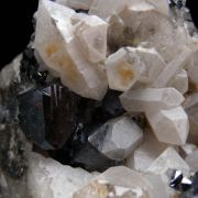 Brookite with Quartz