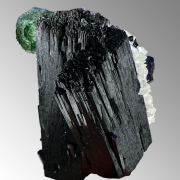 Fluorite, schorl tourmaline