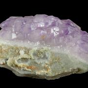 Quartz (var. Amethyst) on smoky Quartz