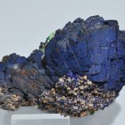 Azurite with Malachite