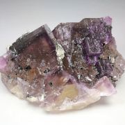 FLUORITE with PHANTOMS, CALCITE