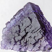 Calcite on Fluorite