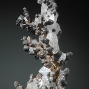 Silver - branching crystals with Calcite