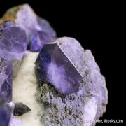 Benitoite with Natrolite