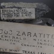 Zaratite and Chromite - vintage, classic USA  