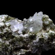 Quartz with Byssolite inclusions + Epidote.
