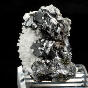 White Quartz with Black Sphalerite