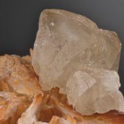 Cerussite on Barite