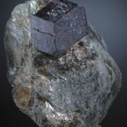 Almandine on Schist