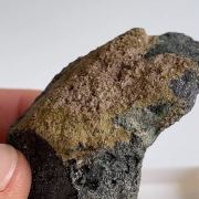 Pyrosmalite (Fe) on magnetite - Nordmark, Odal-Feld, Filipstad, Sweden