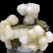 Fluorite, calcite, pyrite