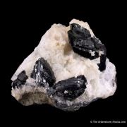Babingtonite on Calcite