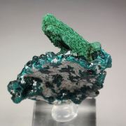 DIOPTASE, MALACHITE pseudomorph