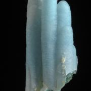Chrysocolla stalactites - coated by Quartz