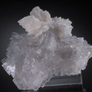 Barite on Fluorite with stepped faces