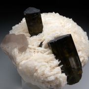 Tourmaline on Albite