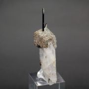 CATAPLEIITE pseudomorph, AEGIRINE