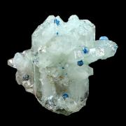 Quartz, plancheite, calcite