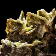 Wulfenite with Calcite