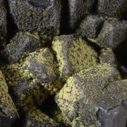 Duftite on Quartz 