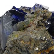 Azurite, goethite