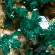 Dioptase on Quartz