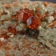 Grossular on Diopside