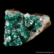 Dioptase and Calcite