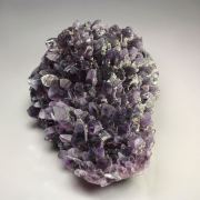 QUARTZ var. AMETHYST, PYRITE