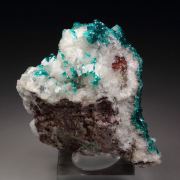 gemmy DIOPTASE, CALCITE